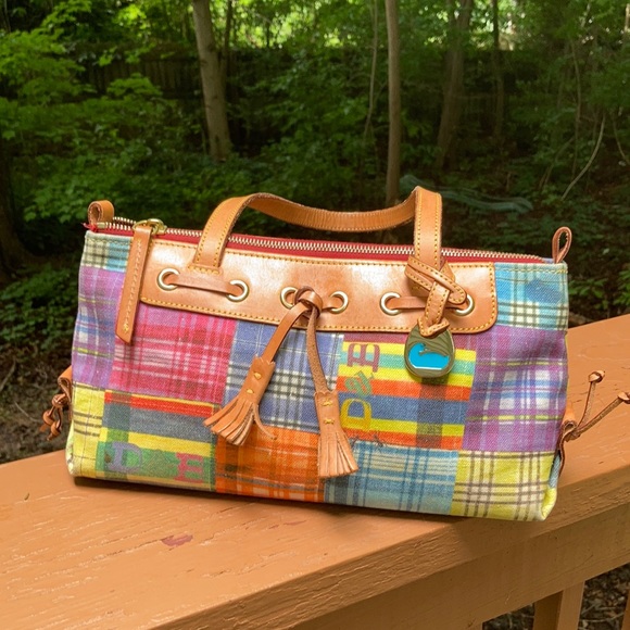 Dooney & Bourke Handbags - Dooney & Bourke Madrid plaid canvas purse